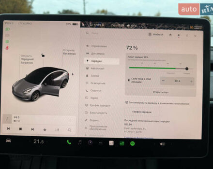 Серый Тесла Модель 3, объемом двигателя 0 л и пробегом 75 тыс. км за 20700 $, фото 22 на Automoto.ua