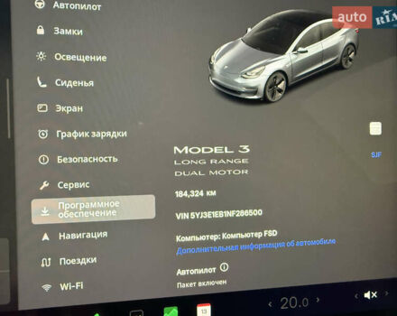 Сірий Тесла Модель 3, об'ємом двигуна 0 л та пробігом 184 тис. км за 18900 $, фото 11 на Automoto.ua