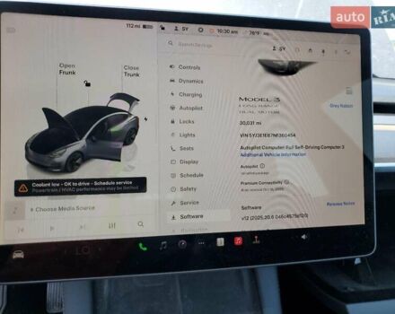 Сірий Тесла Модель 3, об'ємом двигуна 0 л та пробігом 30 тис. км за 7000 $, фото 8 на Automoto.ua