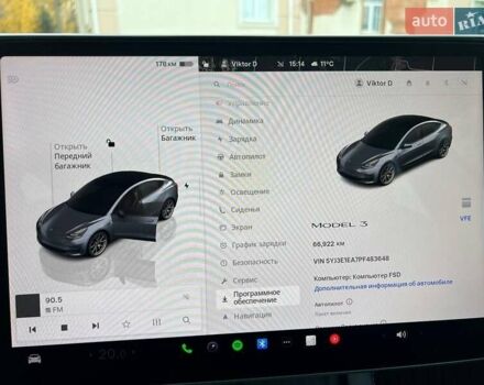 Тесла Модель 3 2023 у Вінниці на Automoto.ua Сірий Тесла Модель 3, об'ємом двигуна 0 л та пробігом 67 тис. км за 20000 $, фото 16 на Automoto.ua