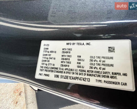 Сірий Тесла Модель 3, об'ємом двигуна 0 л та пробігом 19 тис. км за 28999 $, фото 8 на Automoto.ua