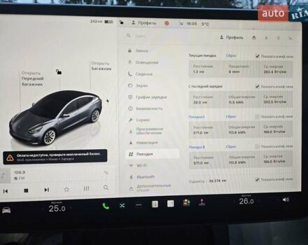 Серый Тесла Модель 3, объемом двигателя 0 л и пробегом 39 тыс. км за 22550 $, фото 64 на Automoto.ua