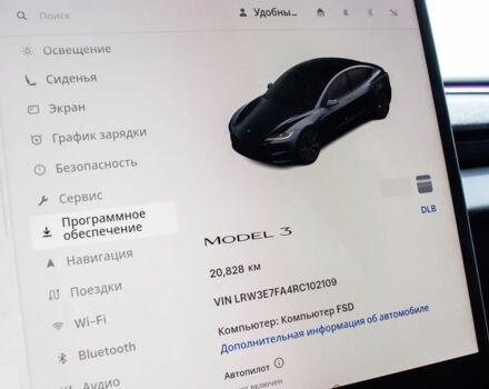 Серый Тесла Модель 3, объемом двигателя 60 л и пробегом 20 тыс. км за 23900 $, фото 7 на Automoto.ua