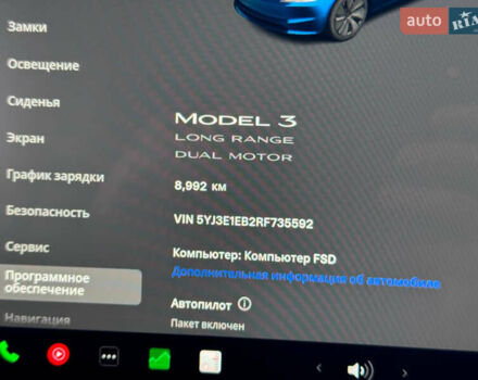 Сірий Тесла Модель 3, об'ємом двигуна 0 л та пробігом 9 тис. км за 32999 $, фото 20 на Automoto.ua