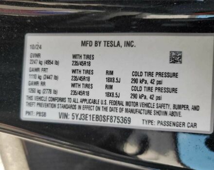 Сірий Тесла Модель 3, об'ємом двигуна 0 л та пробігом 23 тис. км за 13000 $, фото 11 на Automoto.ua