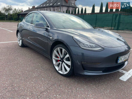 Сірий Тесла Модель 3, об'ємом двигуна 0 л та пробігом 49 тис. км за 20900 $, фото 1 на Automoto.ua