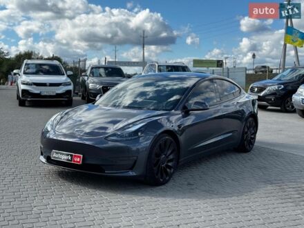 Серый Тесла Модель 3, объемом двигателя 0 л и пробегом 103 тыс. км за 22390 $, фото 1 на Automoto.ua