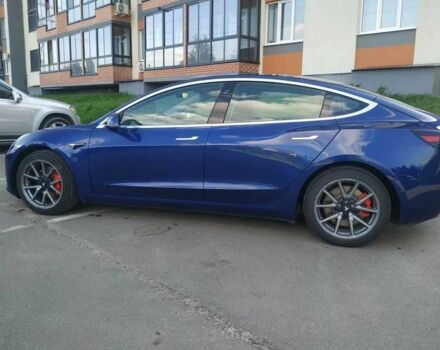 Синий Тесла Модель 3, объемом двигателя 0 л и пробегом 49 тыс. км за 14000 $, фото 2 на Automoto.ua
