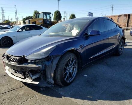 Синий Тесла Модель 3, объемом двигателя 0 л и пробегом 141 тыс. км за 12200 $, фото 1 на Automoto.ua