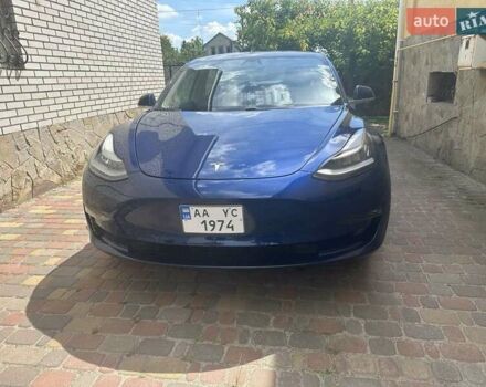 Синий Тесла Модель 3, объемом двигателя 0 л и пробегом 69 тыс. км за 19320 $, фото 1 на Automoto.ua