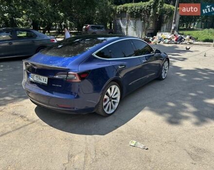 Синий Тесла Модель 3, объемом двигателя 0 л и пробегом 125 тыс. км за 16500 $, фото 1 на Automoto.ua