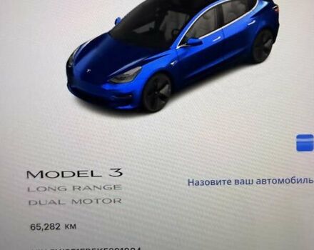 Синий Тесла Модель 3, объемом двигателя 0 л и пробегом 65 тыс. км за 20700 $, фото 6 на Automoto.ua