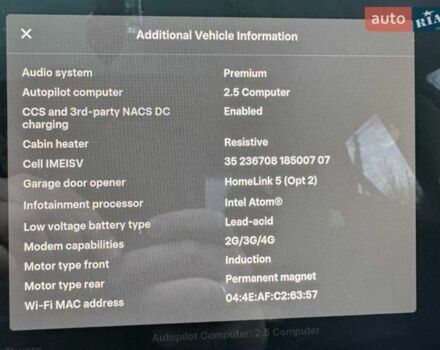 Синий Тесла Модель 3, объемом двигателя 0 л и пробегом 236 тыс. км за 15400 $, фото 13 на Automoto.ua