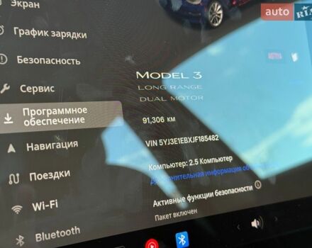 Синий Тесла Модель 3, объемом двигателя 0 л и пробегом 91 тыс. км за 21500 $, фото 22 на Automoto.ua
