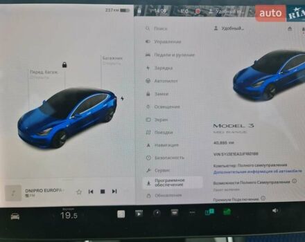 Синий Тесла Модель 3, объемом двигателя 0 л и пробегом 45 тыс. км за 23599 $, фото 19 на Automoto.ua