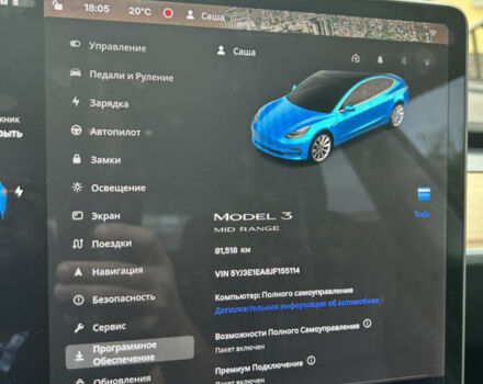Синій Тесла Модель 3, об'ємом двигуна 0 л та пробігом 81 тис. км за 22000 $, фото 4 на Automoto.ua