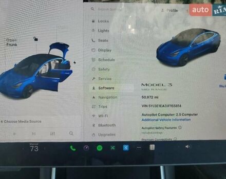 Синій Тесла Модель 3, об'ємом двигуна 0 л та пробігом 80 тис. км за 3000 $, фото 8 на Automoto.ua