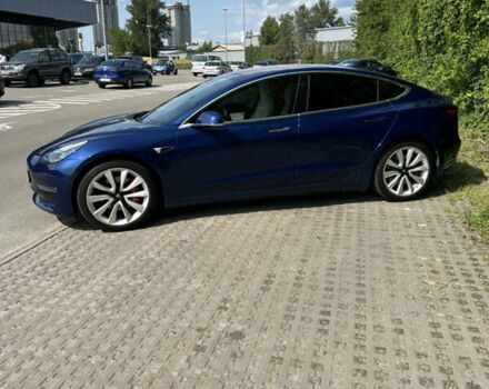Синий Тесла Модель 3, объемом двигателя 0 л и пробегом 89 тыс. км за 15000 $, фото 1 на Automoto.ua