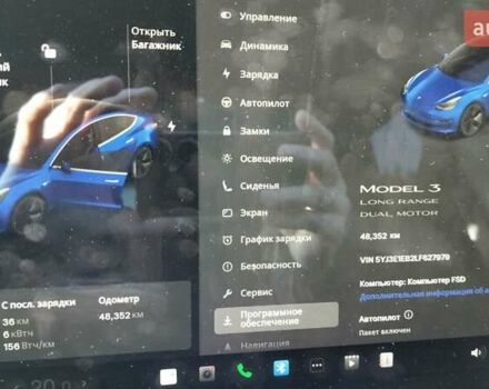 Синій Тесла Модель 3, об'ємом двигуна 0 л та пробігом 51 тис. км за 19100 $, фото 9 на Automoto.ua