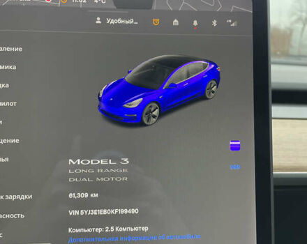 Синій Тесла Модель 3, об'ємом двигуна 0 л та пробігом 62 тис. км за 19200 $, фото 13 на Automoto.ua