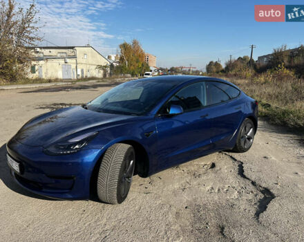 Синий Тесла Модель 3, объемом двигателя 0 л и пробегом 93 тыс. км за 21000 $, фото 1 на Automoto.ua