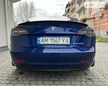 Синий Тесла Модель 3, объемом двигателя 0 л и пробегом 58 тыс. км за 24900 $, фото 13 на Automoto.ua