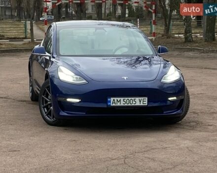 Синій Тесла Модель 3, об'ємом двигуна 0 л та пробігом 144 тис. км за 16900 $, фото 1 на Automoto.ua