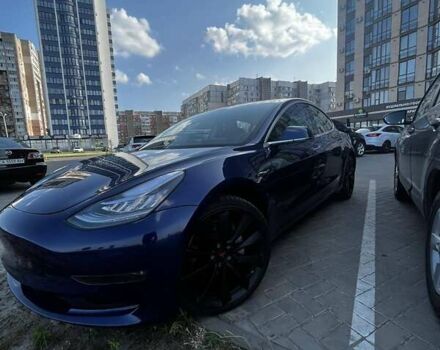 Синий Тесла Модель 3, объемом двигателя 0 л и пробегом 60 тыс. км за 29200 $, фото 3 на Automoto.ua