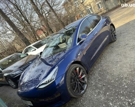 Синий Тесла Модель 3, объемом двигателя 0 л и пробегом 90 тыс. км за 21500 $, фото 2 на Automoto.ua