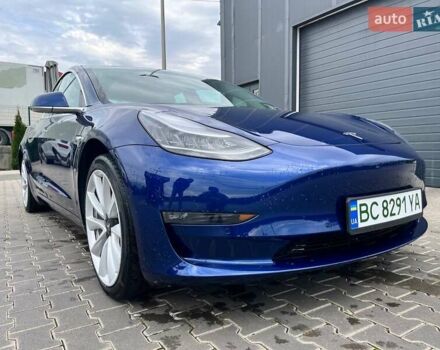 Синий Тесла Модель 3, объемом двигателя 0 л и пробегом 53 тыс. км за 20500 $, фото 1 на Automoto.ua