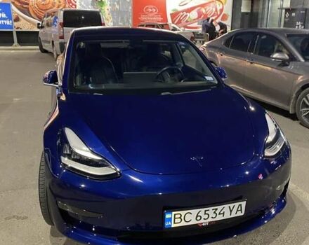 Синий Тесла Модель 3, объемом двигателя 0 л и пробегом 112 тыс. км за 16500 $, фото 1 на Automoto.ua
