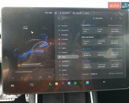 Синій Тесла Модель 3, об'ємом двигуна 0 л та пробігом 121 тис. км за 11900 $, фото 6 на Automoto.ua
