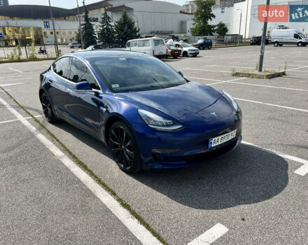 Синій Тесла Модель 3, об'ємом двигуна 0 л та пробігом 62 тис. км за 20300 $, фото 4 на Automoto.ua