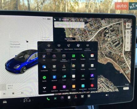 Синий Тесла Модель 3, объемом двигателя 0 л и пробегом 54 тыс. км за 18300 $, фото 5 на Automoto.ua