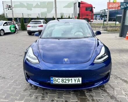 Синий Тесла Модель 3, объемом двигателя 0 л и пробегом 53 тыс. км за 20500 $, фото 2 на Automoto.ua