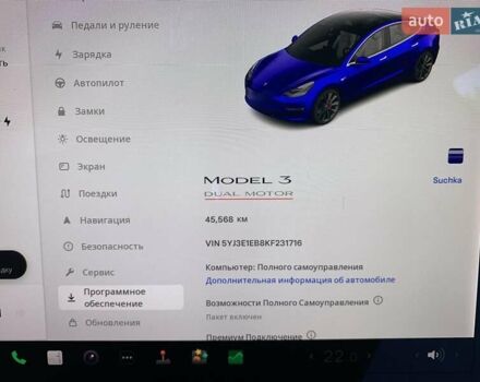 Синій Тесла Модель 3, об'ємом двигуна 0 л та пробігом 58 тис. км за 19000 $, фото 18 на Automoto.ua