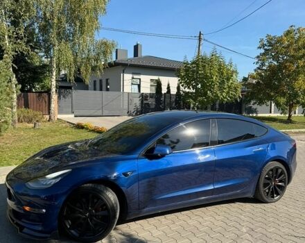 Синий Тесла Модель 3, объемом двигателя 0 л и пробегом 122 тыс. км за 19500 $, фото 2 на Automoto.ua