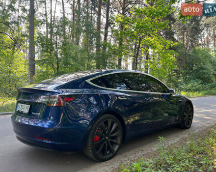 Синий Тесла Модель 3, объемом двигателя 0 л и пробегом 82 тыс. км за 25000 $, фото 2 на Automoto.ua