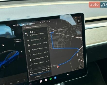 Синий Тесла Модель 3, объемом двигателя 0 л и пробегом 70 тыс. км за 18900 $, фото 18 на Automoto.ua