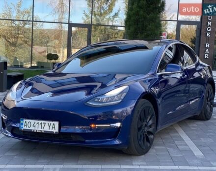 Синий Тесла Модель 3, объемом двигателя 0 л и пробегом 124 тыс. км за 15300 $, фото 1 на Automoto.ua