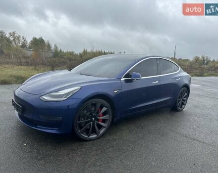 Синий Тесла Модель 3, объемом двигателя 0 л и пробегом 163 тыс. км за 22500 $, фото 2 на Automoto.ua
