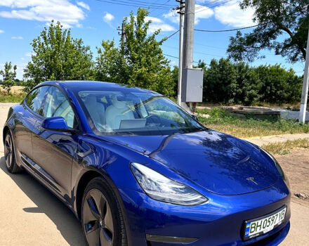 Синий Тесла Модель 3, объемом двигателя 0 л и пробегом 90 тыс. км за 18000 $, фото 1 на Automoto.ua