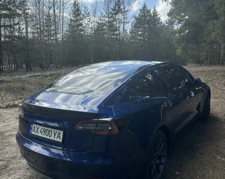 Синий Тесла Модель 3, объемом двигателя 0 л и пробегом 37 тыс. км за 23500 $, фото 4 на Automoto.ua
