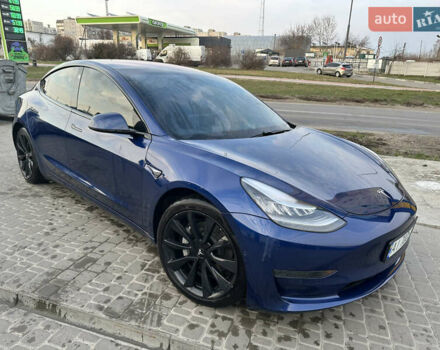 Синий Тесла Модель 3, объемом двигателя 0 л и пробегом 70 тыс. км за 18700 $, фото 1 на Automoto.ua