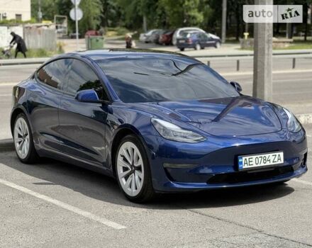 Синий Тесла Модель 3, объемом двигателя 0 л и пробегом 48 тыс. км за 24500 $, фото 1 на Automoto.ua