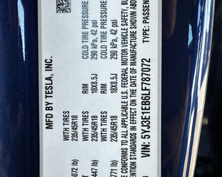 Синий Тесла Модель 3, объемом двигателя 0 л и пробегом 70 тыс. км за 22000 $, фото 13 на Automoto.ua