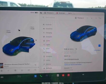 Синій Тесла Модель 3, об'ємом двигуна 0 л та пробігом 143 тис. км за 10500 $, фото 9 на Automoto.ua