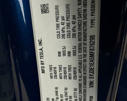 Синій Тесла Модель 3, об'ємом двигуна 0 л та пробігом 135 тис. км за 15800 $, фото 81 на Automoto.ua