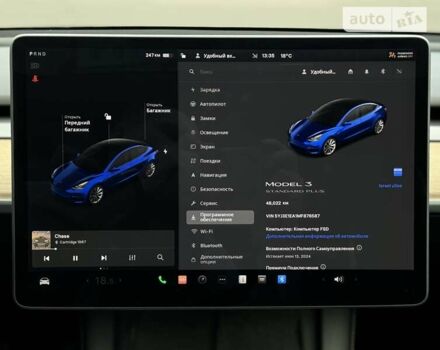 Синий Тесла Модель 3, объемом двигателя 0 л и пробегом 48 тыс. км за 24500 $, фото 29 на Automoto.ua