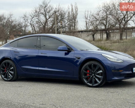 Синий Тесла Модель 3, объемом двигателя 0 л и пробегом 64 тыс. км за 19900 $, фото 2 на Automoto.ua